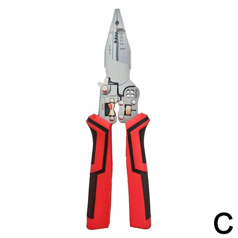 New Thickened 9 In 1 Multi Functional Wire Stripper With Electrical Testing Function For Cutting Pulling Cutting And Crimping Cables